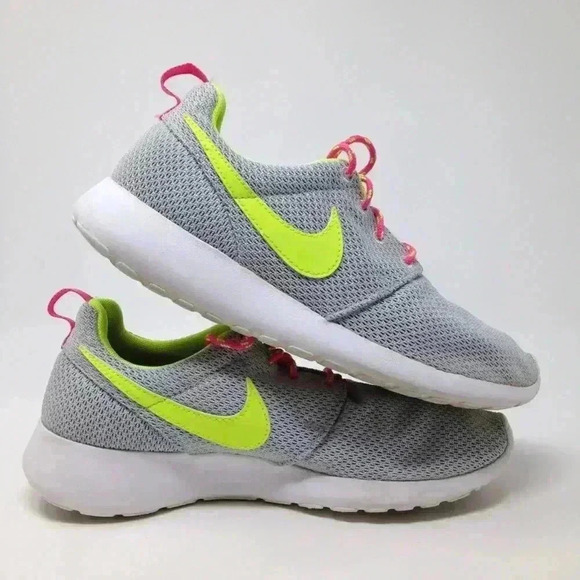 Nike Roseherun Pure Platinum Girl Size 6 Sneakers - Picture 4 of 7